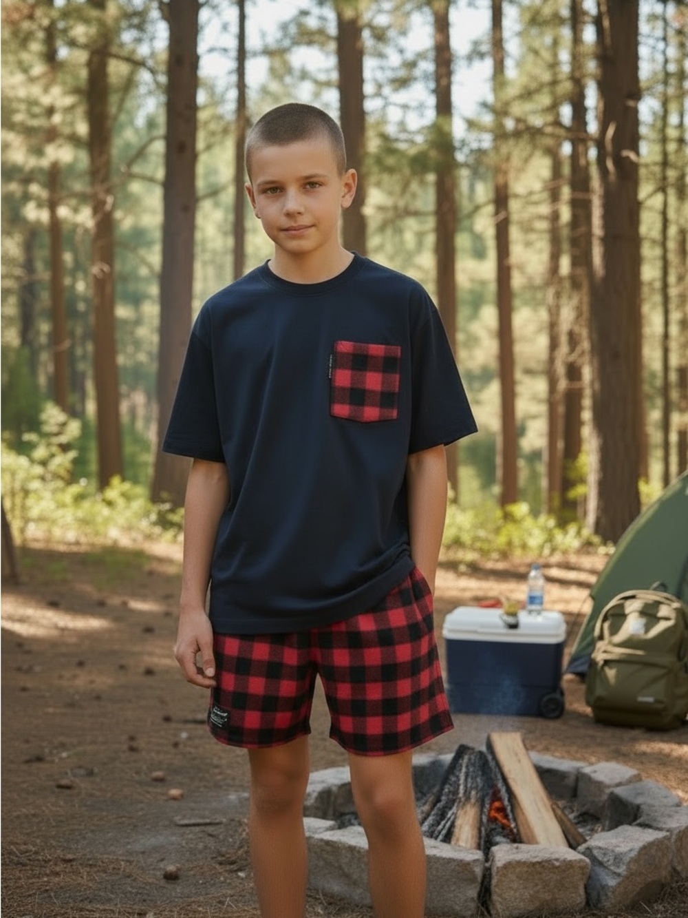 Vermont Flannel Co. Men’s Pajama Set Cozy Buffalo Plaid XS USA Cottage Camping